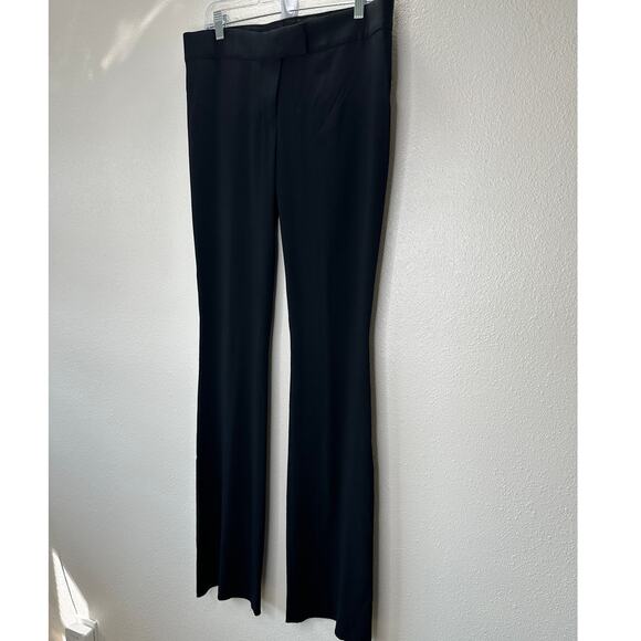 Tom Ford Black Viscose Blend Slight Flare Long Dress Pants 46 / 12 - Picture 2 of 13